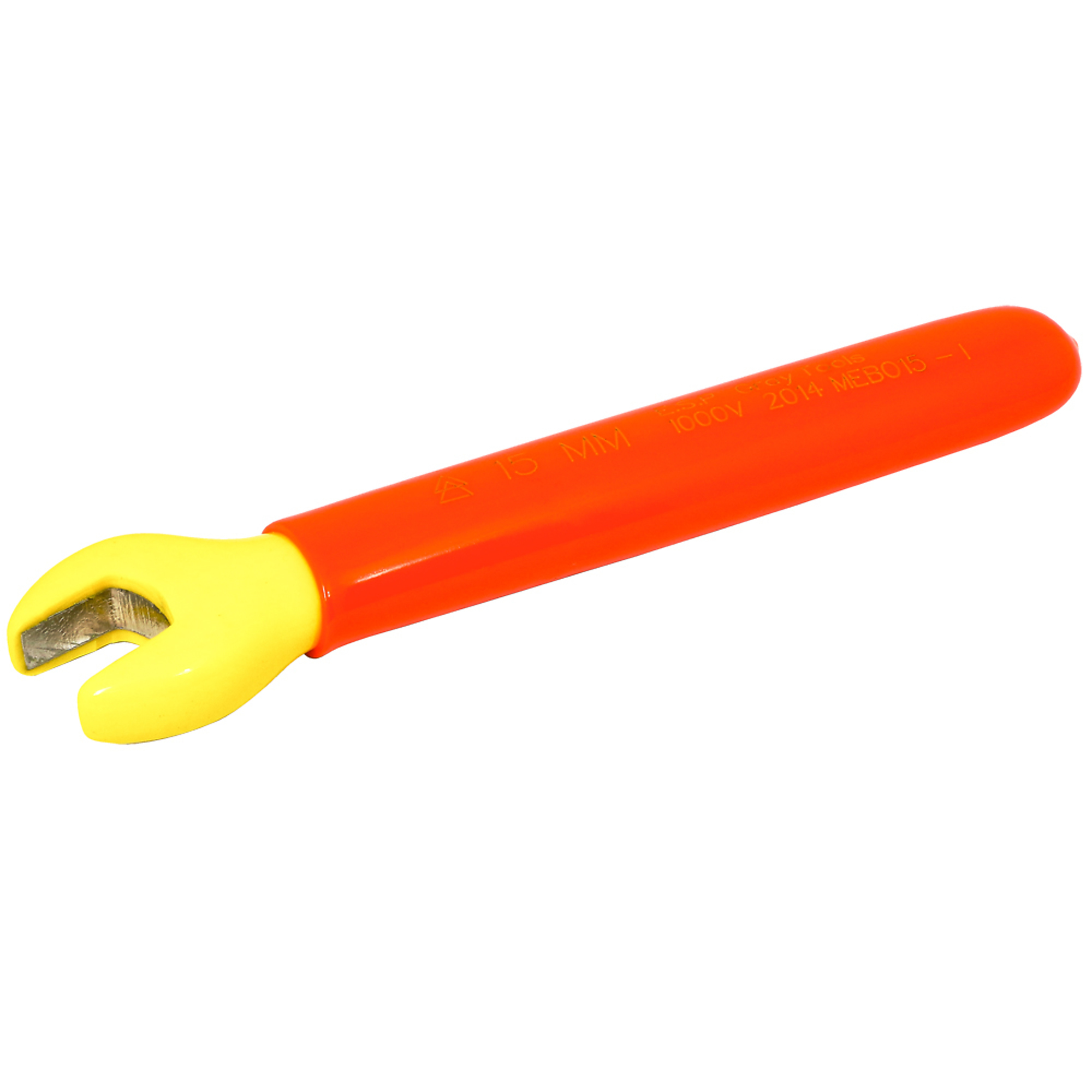 Gray Tools, Open End Wrench 15mm, 1000V Insulated, Model# MEBO15-I